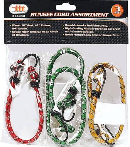 IIT 74340 Bungee Cord Assortment, 3-Piece