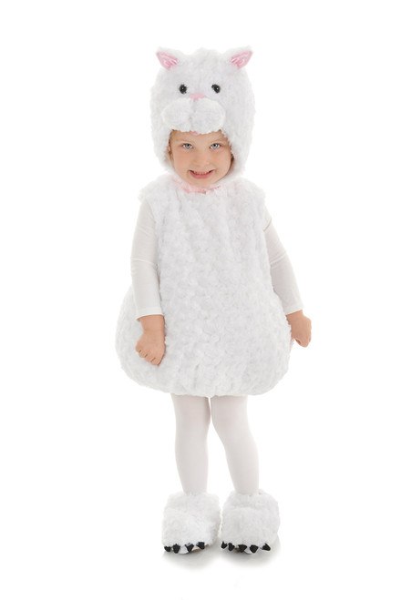 Underwraps Toddler's Cat Belly Babies Costume, White/Pink, Extra Large (4-6)