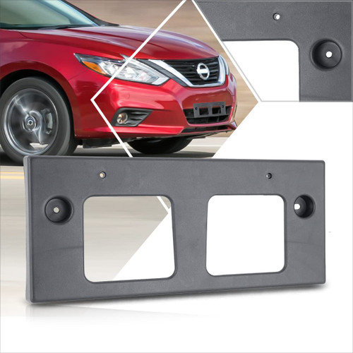 [1 Pack] Car Front License Plate Frames Bracket Tag Holder Compatible with 16-18 Nissan Altima Sedan,Matte Black