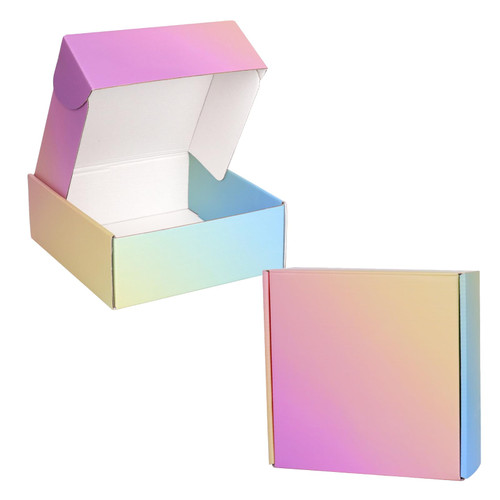 DEZIBOX 8x8x3 Medium Shipping Boxes for Packaging, 20 Pack Mailing Boxes for Shipping, Small Corrugated Cardboard Boxes