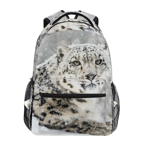 senya Snow Leopard Backpack School Bag Travel Daypack Rucksack for Students