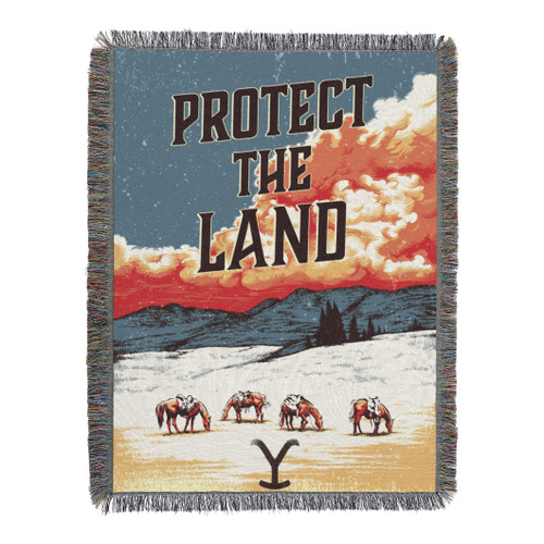 Northwest Yellowstone Woven Tapestry Throw Blanket, 48" x 60", Protect