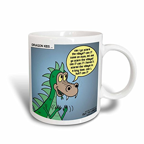 3dRose 4517_1 Dragon Kids-Ceramic Mug 11-Ounce Multicolored
