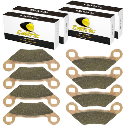 Caltric 4x Front or Rear Brake Pads Compatible with Polaris Sportsman 550 Touring X2 XP 2009 2010 2011 2012 2013 2014