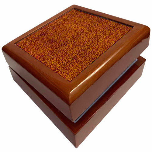 3dRose Small Cheetah Orange n Rust Pattern, Jewelry Box jb-80749-1
