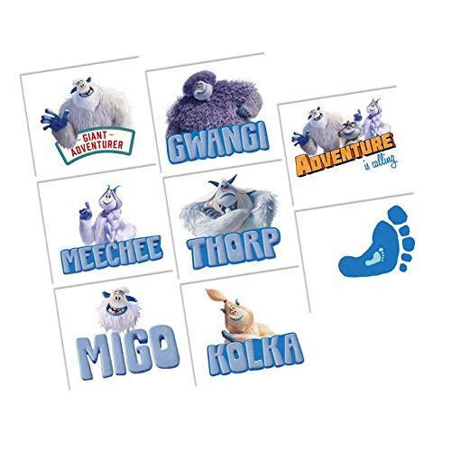 Disney SMALLFOOT Tattoo Favors 8 pack Birthday Party Supplies Disney SMALLFOOT Tattoo Favors 8 pack Birthday Party Supplies