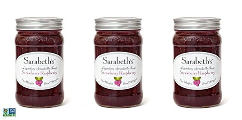 Sarabeth's Legendary Strawberry Raspberry Spreadable Fruit (18 oz Pack of 3)