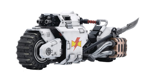 JoyToy Warhammer 40k: White Scars Raider Pattern Combat Bike 1:18 Scale Figure