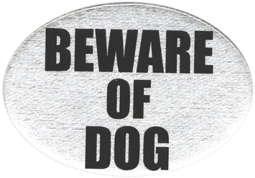 Knockout 679 Beware of Dog Plastic Hitch Cover