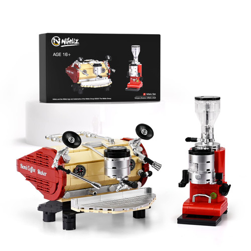Nifeliz Coffee Machine Set, Bean Grinder Building Block Kit, Decorative Display Piece and Collectible Model Toy for Adult Gift Giving (691 Pieces) Nifeliz Coffee Machine Set, Bean Grinder Building Block Kit, Decorative Display Piece and Collectible Model Toy for Adult Gift Giving (691 Pieces)