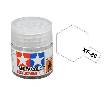 Tamiya Acrylic Mini XF86 Flat Clear 10ml Bottle