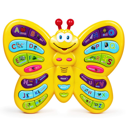 Preschool ABC Learning Toy, Interactive Educational Butterfly Toy for Toddlers, Animal Sounds & Music, Early Development See and Say Baby Toys for 3 Year Old Boys & Girls Preschool ABC Learning Toy, Interactive Educational Butterfly Toy for Toddlers, Animal Sounds & Music, Early Development See and Say Baby Toys for 3 Year Old Boys & Girls