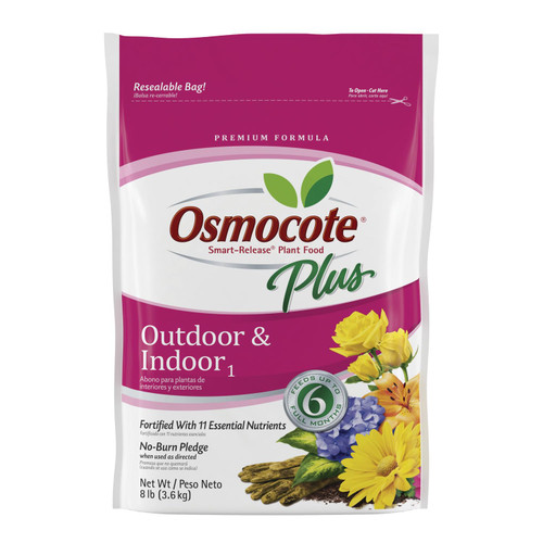 Osmocote Smart-Release Plant Food Plus Outdoor & Indoor?, Granular Fertilizer with 11 Essential Nutrients, 8 lbs.