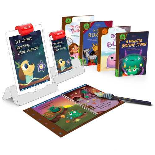 Osmo - Reading Adventure - Advanced Reader for iPad & iPhone + Access to 4 More Books - Ages 5-7 - Builds Reading Proficiency, Phonics, Fluency, Comprehension & Sight Words Base Required US ONLY