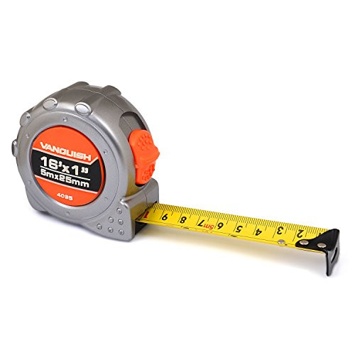 VANQUISH 4035 Heavy-Duty 16'/5m x 1"/25mm Tape Measure