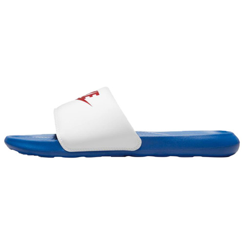 Nike Men's Victori One Slide White/University Red-Royal (CN9675 104) - 12