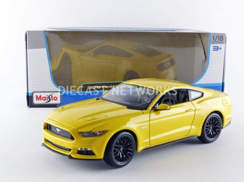 Maisto 31197Y Ford Mustang GT 2015 1:18 Scale Yellow