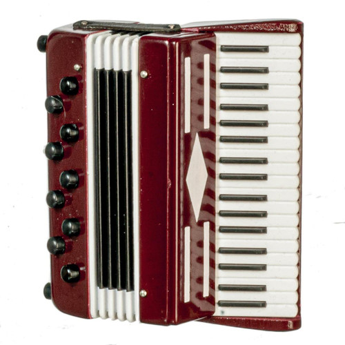 Melody Jane Dollhouse Accordion Red Miniature Music Room School Instrument 1:12 Scale