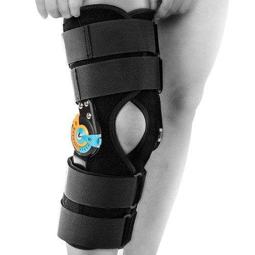 Tairibousy Hinged Knee Brace with Side Stabilizers ROM Knee Support Adjustable Knee Immobilizer for Knee Pain ACL MCL PCL Arthritis Meniscus Tear Post OP Recovery for Men and Women (L) Tairibousy Hinged Knee Brace with Side Stabilizers ROM Knee Support Adjustable Knee Immobilizer for Knee Pain ACL MCL PCL Arthritis Meniscus Tear Post OP Recovery for Men and Women (L)
