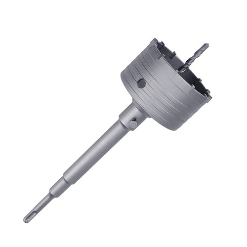 110mm / 4-1/3 inch Concrete Hole Saw with 250mm SDS Plus Shank Connecting Rod,Tungsten Carbide Teeth Cement Hole Saw for Cement Brick Concrete Stone Wall (110mm / 4-1/3 inch)