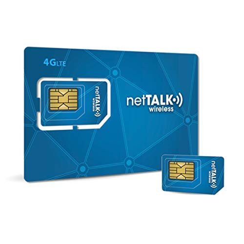 netTALK Wireless SIM Card Starter Kit for Business - Unlimited 4G LTE Data, Talk & Text with netTALK Wireless Business Plan| Nationwide Network by T-Mobile | Standard, Micro, Nano SIM Card
