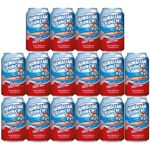 BEEQ BOX- (Pack of 16) Hawaiian Punch Fruit Juicy Red, 12 fl oz BEEQ BOX- (Pack of 16) Hawaiian Punch Fruit Juicy Red, 12 fl oz
