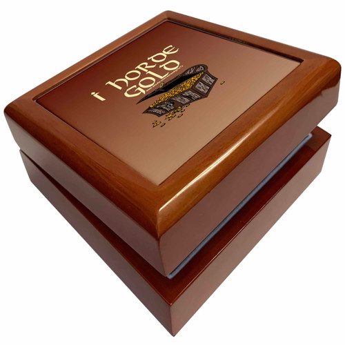 3dRose I Horde Gold on Brown, Jewelry Box jb-12455-1