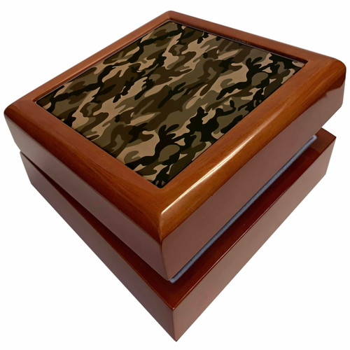 3dRose Brown Camouflage, Jewelry Box jb-17983-1