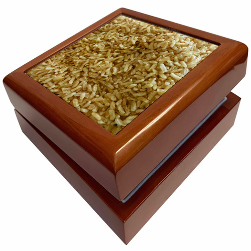 3dRose Brown Rice, Jewelry Box jb-31059-1