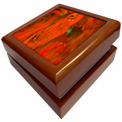 3dRose Orange Roses, Jewelry Box jb-36803-1