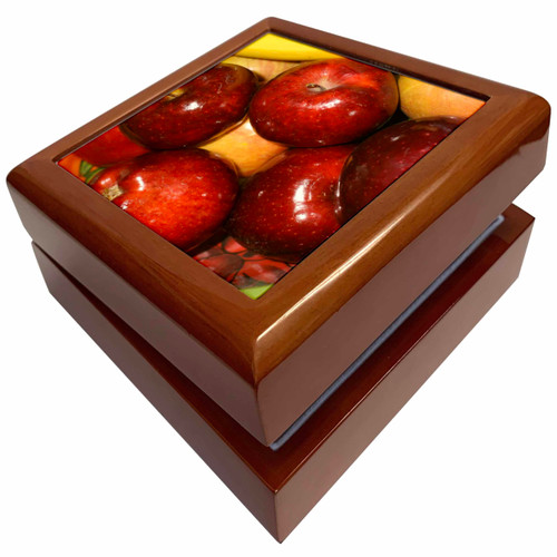3dRose Fruit Apples and Oranges Photography Food and Cooking, Jewelry Box jb-29486-1