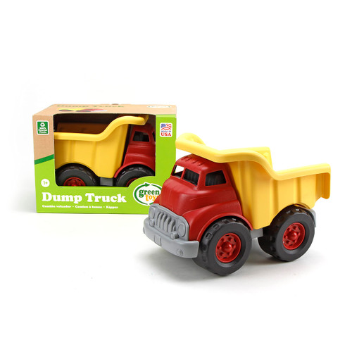 Green Toys Dump Truck - FC2, Red/Yellow