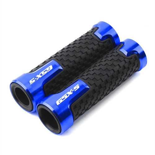 for Suzuki GSXS GSX-S 125 150 750 1000 7/8''22mm Motorcycle Handlebar Grip Handle Bar Motorbike Handlebar Grips Cove (Color : Blue, Size : ONE)