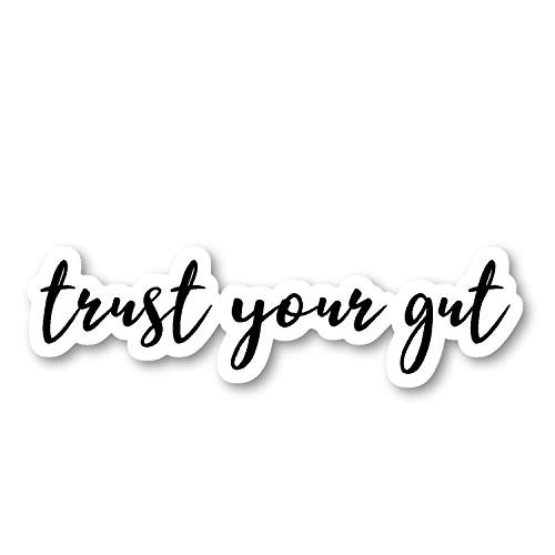 Trust Your Gut Sticker Inspirational Quotes Stickers - Laptop Stickers - 2.5" Vinyl Decal - Laptop, Phone, Tablet Vinyl Decal Sticker S54877