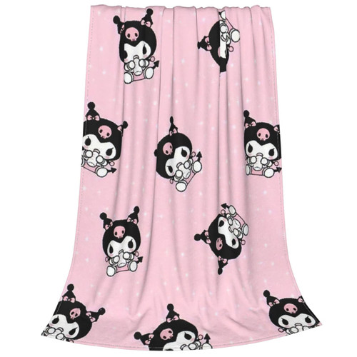 Kawaii Super Soft Blanket Cute Plush Blanket All Season Flannel Fleece Blanket for Kids Adult Sofa Bedding Living Room Decor 80"X60"