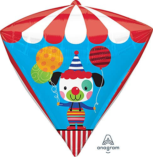 Anagram International 3565801 Carnival Birthday Diamondz Party Balloon 17" Multicolor