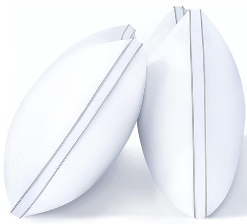 viewstar Pillows Standard Size Set of 2, Bed Pillows for Sleeping, Standard Pillows 2 Pack for Back, Side Sleepers, Fluffy Pillows with Down Alternative, Machine Washable, 17" x 26"