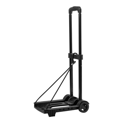 pack all Folding Luggage Cart, Heavy Duty Hand Truck with Wheels, Compact Trolley Cart for Travel(Black)