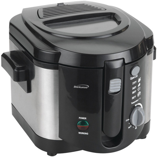 Brentwood Electric Appliances DF-720 8-Cup Deep Fryer, Silver