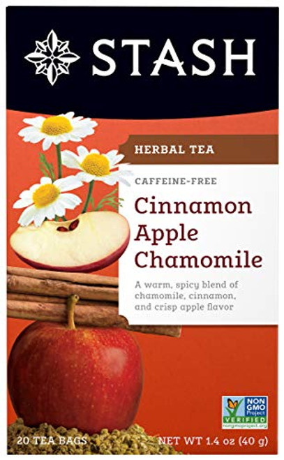 Stash Tea Cinnamon Apple Chamomile Herbal Tea, 20 Count Stash Tea Cinnamon Apple Chamomile Herbal Tea, 20 Count
