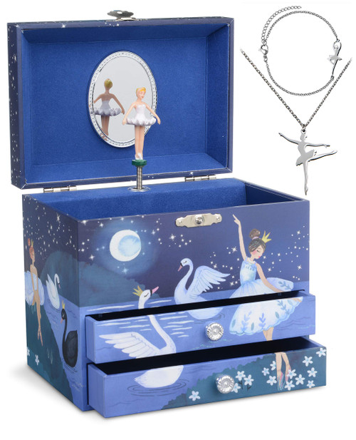 Jewelkeeper Ballerina Music Box & Little Girls Jewelry Set - 3 Ballerina Gifts for Girls - Ballerina Jewelry Box for Girls Musical Jewelkeeper Ballerina Music Box & Little Girls Jewelry Set - 3 Ballerina Gifts for Girls - Ballerina Jewelry Box for Girls Musical