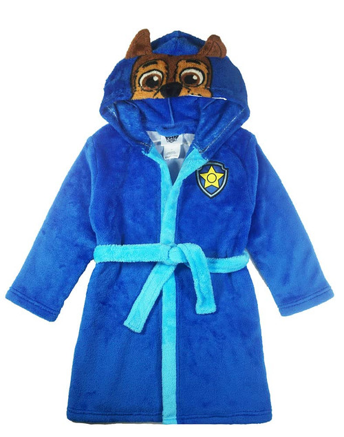 Nickelodeon Toddler Boys Paw Patrol 3D Plush Robe (5T, Chase) Nickelodeon Toddler Boys Paw Patrol 3D Plush Robe (5T, Chase)