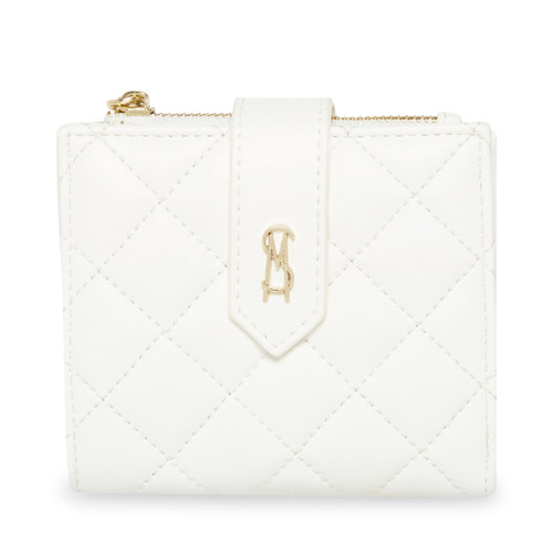 Steve Madden JEM Bifold Card Case, White Gold