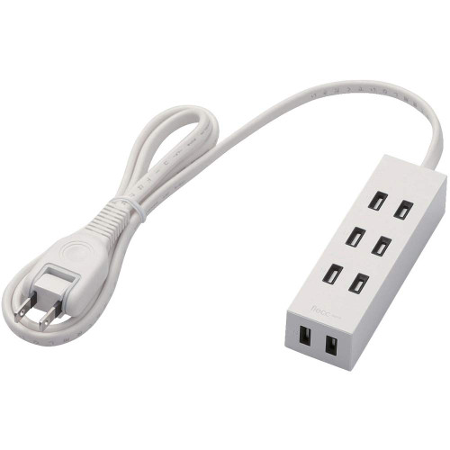 ELECOM Power Strip with Dust Shutter flecc barra 4 Outlet 1.0m [White] T-NFL01-2410WH (Japan Import)