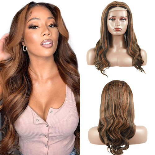 MavKuvx P1B/30 Highlight Auburn Brown Lace Front Wigs Human Hair 14 Inch Body Wave Wigs Human Hair 4x4x1 HD Transparent Lace Closure Wig 150% Density Brazilian Human Hair Per Plucked With Baby Hair MavKuvx P1B/30 Highlight Auburn Brown Lace Front Wigs Human Hair 14 Inch Body Wave Wigs Human Hair 4x4x1 HD Transparent Lace Closure Wig 150% Density Brazilian Human Hair Per Plucked With Baby Hair