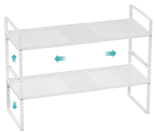 WEJIPP Cabinet Organizer Shelf Expandable Spice Rack Stackable Storage Shelves for Cabinet Pantry Counter Cupboard Inside Cabinet,Kitchen Under Sink Shelf Rack,White,2 Packs WEJIPP Cabinet Organizer Shelf Expandable Spice Rack Stackable Storage Shelves for Cabinet Pantry Counter Cupboard Inside Cabinet,Kitchen Under Sink Shelf Rack,White,2 Packs