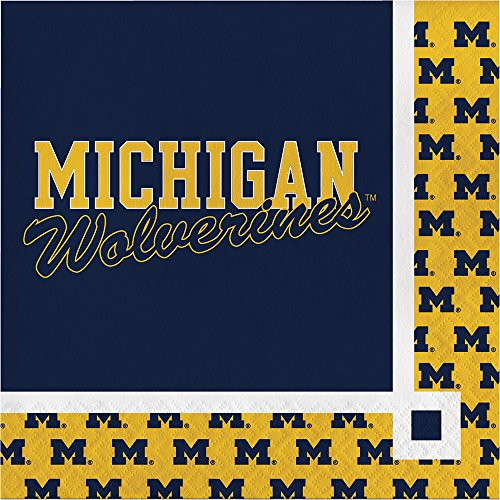 Creative Converting Michigan Wolverines Beverage Napkins (20 Count)