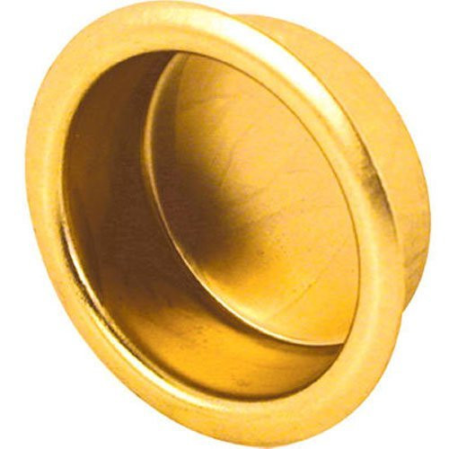 Slide-Co 161910 Bypass Door Finger Pull, 3/4-Inch, Brass Plated,(Pack of 4)