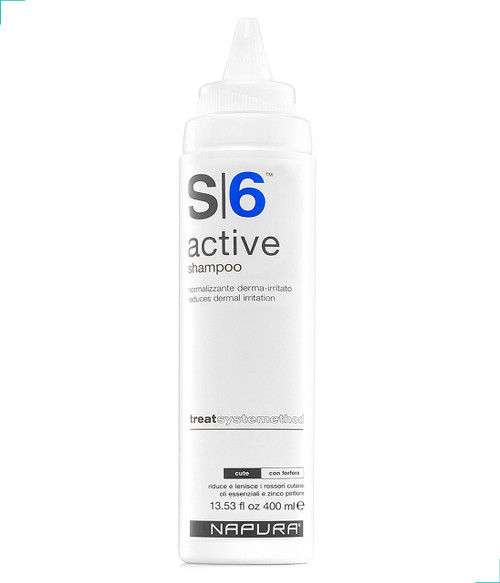NAPURA S6 Active Professional Anti Dandruff Shampoo with Tea Tree Oil, 1% Zinc and 5% Salicylic Acid - Natural Itchy Scalp Treatment (13.53 fl oz) for Men and Women NAPURA S6 Active Professional Anti Dandruff Shampoo with Tea Tree Oil, 1% Zinc and 5% Salicylic Acid - Natural Itchy Scalp Treatment (13.53 fl oz) for Men and Women