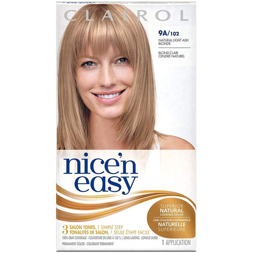 Clairol Nice 'n Easy Permanent Color, Natural Light Ash Blonde 1 ea (Pack of 4)